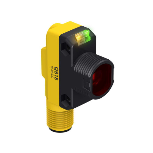 QS18Series Clear Object Sensor, Range: 3000, Input: 10-30 V dc, Output: NPN, M12 Integral QD