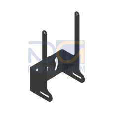 PresencePLUS P4 Right-Angle Mounting Bracket, Included with sensor, Black Corrosion-Resistant Zinc Finish, Hardware included