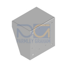Bracket Shroud Q120, 16 Gauge 304 SS, Hardware Packet 5 x M4 x 0.7 x 12 PPHMS-SS 5 x M4 ITLW-SS