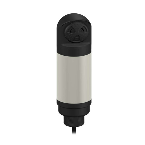 Column Light: 3-Color Sealed Loud Audible Indicator, Voltage: 18-30 V dc, Environ. Rating: IP67, Input: PNP, Colors: Green Red Yellow, 2 m (6.5 ft) Integral Cable