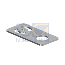 SMBAMS22P AUTOMOTIVE BRACKET, SMBAMS22P, P/N 147094, CRS ZINC, 22MM HOLE, FLAT PLATE