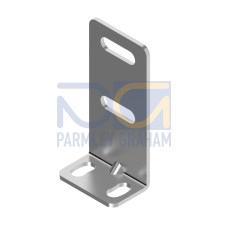 Bracket: Right-Angle Mount, Stainless Steel: 300 Series, 20 Gauge, Used with Q2X