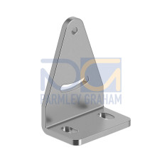Bracket: 2-axis Side Mounting, Stainless steel, Used with QM42/QMT42 Series sensors, Hardware included