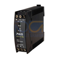 DC Power Supply Din Rail Mount C1D2, Input 100-240 V ac 50/60 Hz, Output 24-28 V dc 0.6 A 15 W, Terminal Block Connectors