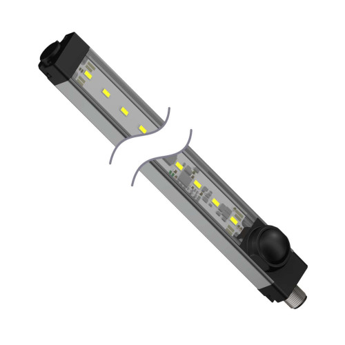 WLS28-2 Work Light Strip, Motion Switch, Length: 850, Voltage: 12-30 V dc, Environmental Rating: IP50, Color: White, 4-pin M12 Integral QD