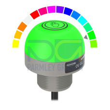 K50 Pro Touch with IO-Link Series: RGB Touch Sensor, 18-30 V dc, FDA-Grade Copolyester, IP67 IP69K, Multicolor, 150 (6 in) 4-pin M12 PVC Pigtail QD