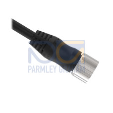 Cordset: Single Ended M23, 19-pin Straight Female Connector, 5 m (16.4 ft) 2x18+16x22 Black PVC Jacket, Nickel-Plated Brass Coupling Nut, Shield tied to Pin