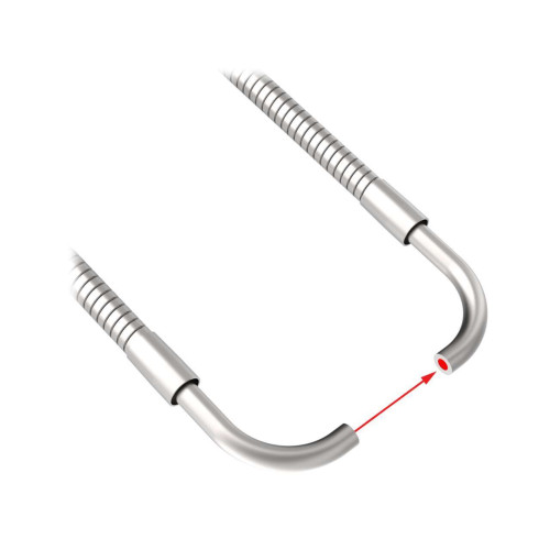 Opposed Mode Individual Glass Fiber 36 long, 0.062 dia. Bundle, Stainless Steel Sheath, Right angle sensing tip