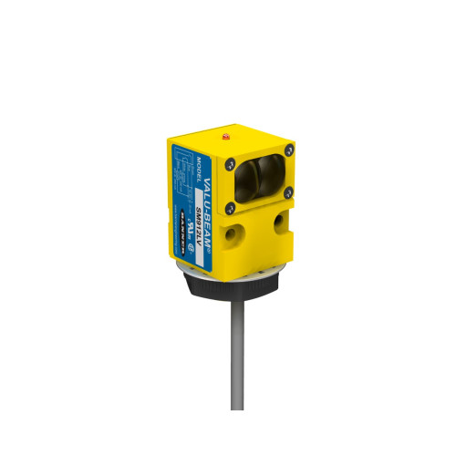 VALU-BEAM: Retro, Range: 0.15 - 9 m, Input: 10-30 V dc, Output: Bipolar: 1 NPN, 1 PNP, 2 m (6.5 ft) Cable