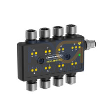 R95C Series: 8 port Hybrid IO-Link Hub, 4 Analog Inputs and 4 Analog Outputs and 8 Discrete Inputs or 8 Discrete Outputs (Configurable), IO-Link Interface, 4-pin M12 QDs