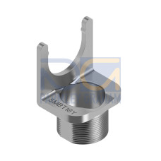 Bracket: Die-cast bracket for 18 holes, Includes metal hex nut, For use with M12 QD connectors and cabled versions, Used with T18 and TM18 models
