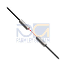 Plastic Fiber, Opposed Mode, Core Dia.: 4 x 0.25, Fiber Length 2 m, Thread, Free cut