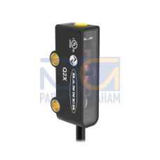 Q2X Series: IR Laser Adjustable Field, Range: 20-2000, Input 10-30 V dc, Output: 1 PNP with IO-Link, 1 PNP Multi-Function I/O, 150 (6 in) M12 Pigtail QD
