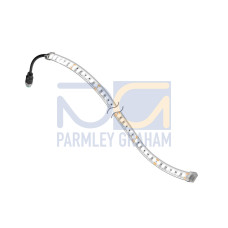WLF12 Flexible Strip: 1200, 24 V dc, IP66, IP67, IP69K, Daylight White, Clear, Non-Cascadable, 150 (6 in) 4-pin M12 PVC Pigtail QD