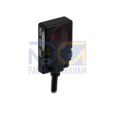 Q08 Series: Diffuse, Range: 2.5 to 61, Input: 10-30 V dc, Output: Light Operate - NPN, 2 m (6.5 ft) Cable