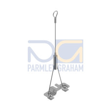 Bracket: For Use with WLB92, Hanging Kit, 1.5 m (5 ft) Cable with Looped End, Galvanized Steel, Packaged Two per Kit (Hardware Included)
