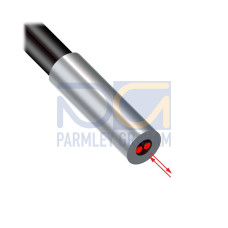 Plastic Fiber, Diffuse Reflective, Core Dia.: 1, Fiber Length 2 m, Ferrule, DuraBend, Free cut