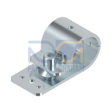 Bracket: Mounting Bracket Zinc Plated Metal Kit Single, Bracket clamps onto 28 pipe