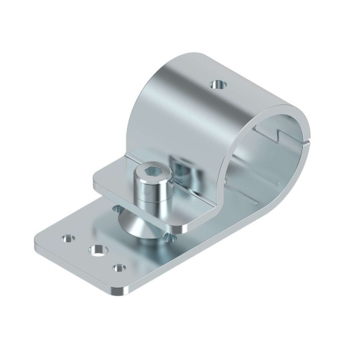 Bracket: Mounting Bracket Zinc Plated Metal Kit Single, Bracket clamps onto 28 pipe