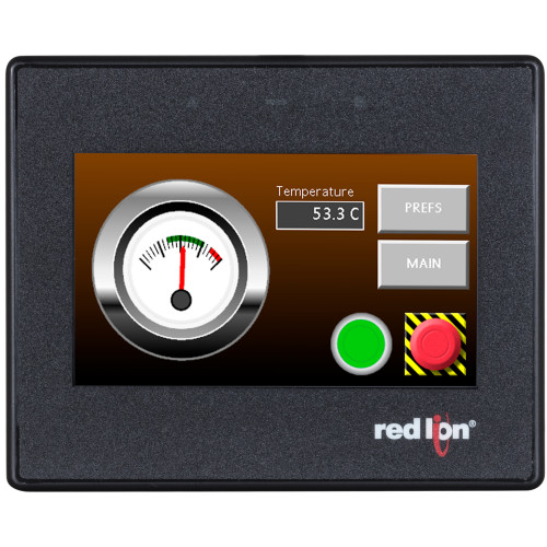 4.3" Widescreen HMI with 2 Serial, 1 Ethernet, USB Device