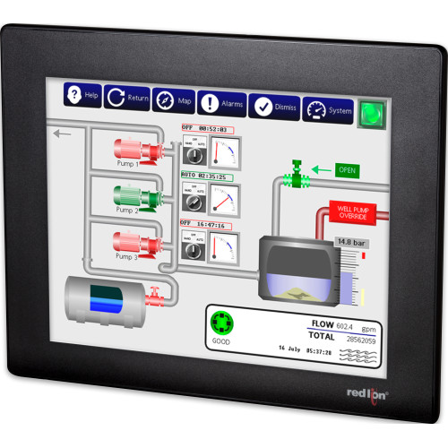 10.4" HMI with 2 Serial, 1 Ethernet, USB Device