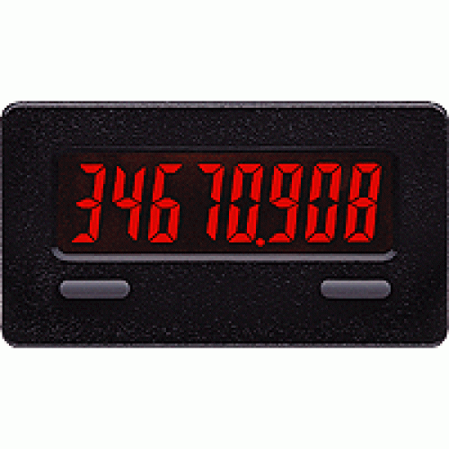 CUB7T 8-Digit Timer, Low Voltage Input, Red Display