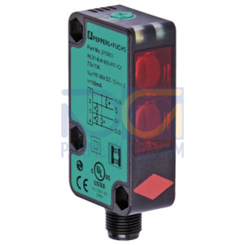 Diffuse sensor with measurement core technology RL31-8-H-800-RT-IO/59/73c/136