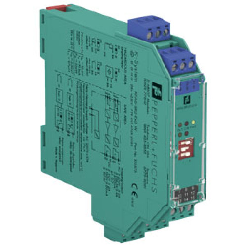 2-channel isolated barrier, 230 V AC supply, Dry contact or NAMUR inputs, Relay contact output, Line fault detection, Reversible mode, Up to SIL2, Input: NAMUR sensor, Rated voltage: 207-253 V AC, 45-
