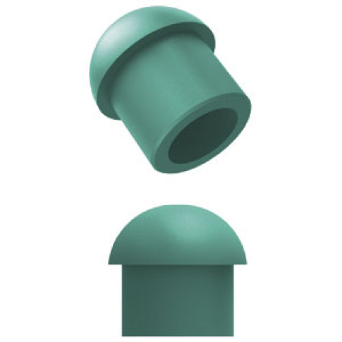 Sealing plug for plastic cable gland with double seal; For gland size: M12; Material: polyamide; Colour: P+F green; Contains:; 50x sealing plugs; 1x brief instruction
