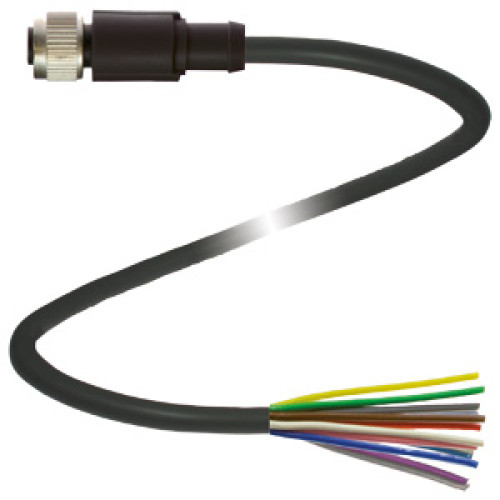 Female connector V112-G-BK2M-PUR