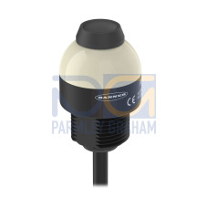 K30L Series EZ-LIGHT: 1-Color Indicator with Dry Contact Switch, Voltage: 10-30 V dc, Housing: Polycarbonate, IP67, Input: PNP, Colors: Green, 150 (6 in) PVC Pigtail QD