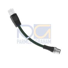 Ethernet Cable, RJ45 to M12 Industrial, Straight, 2 m