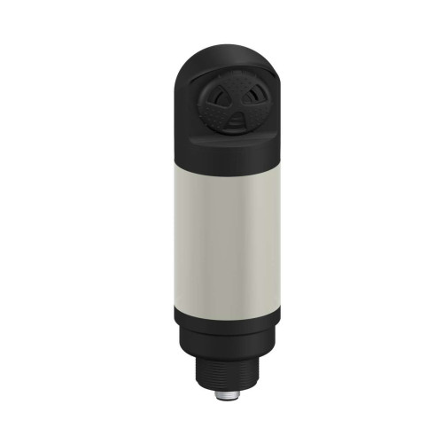 Column Light: 1-Color Sealed Loud Audible Indicator, Voltage: 18-30 V dc, Environ. Rating: IP67, Input: PNP, Colors: Green, 5-pin M12 Integral QD