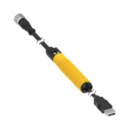 Converter Cable USB to Banner 1-WIRE, 5-pin M12, For Banner Pro Series, 0.7 m USB Cable, 1 m M12 Cable
