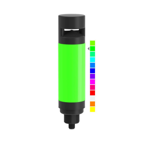 CL50 Pro Column Light, 7-Color RGB Audible Indicator, Voltage: 12-30 V dc, Environ. Rating: IP65, Colors: Multicolor, 5-pin M12 Integral QD