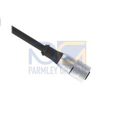 Cordset: Single Ended MICRO, 4-pin Straight Female C Code, 2 m (6.56 ft) 4x22 Black PVC Jacket, Nickel-Plated Brass Coupling Nut