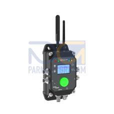 DXM1200 Industrial Controller: Multihop Radio 2.4 GHz, Power: 12-30 V dc, IP67, Ethernet IP, Modbus TCP, Modbus RTU Client, Profinet, Female M12 (D-Code Ethernet)