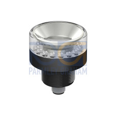 K50 Beacon EZ-LIGHT: 1-Color Perimeter & Top View, Voltage: 100-250 V ac, Housing: Polycarbonate, IP69K, Colors: Red, Micro-style Integral QD