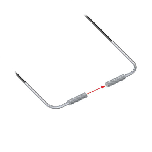 Plastic Fiber, Opposed Mode, Core Dia.: 0.5, Fiber Length 2 m, Angle, Thread, Free cut