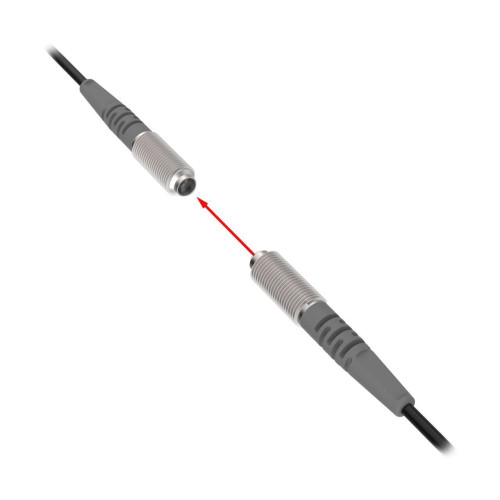 Plastic Fiber, Opposed Mode Pair, Core Dia.: 0.5, Fiber Length 2 m, Stainless Thread M6 With integrated Lens, 20 spot size at 100 range, Flex Relief, Free cut, Vantage Line