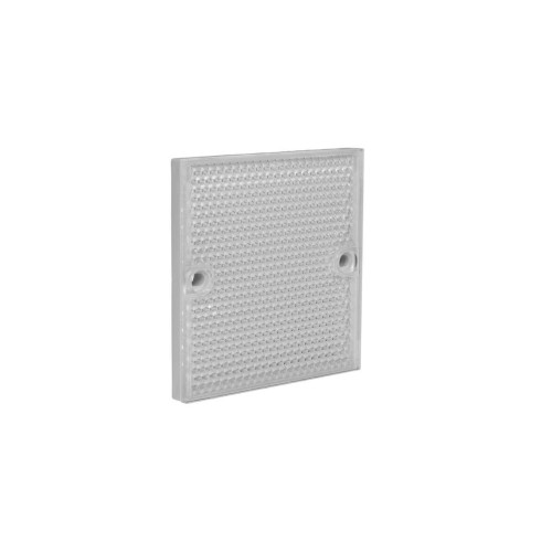 Retroreflective Target: Square 84 x 84, Reflectivity Factor: 2.0, Max Temp = 50 degree C, Plastic - Screw Hole for Mounting