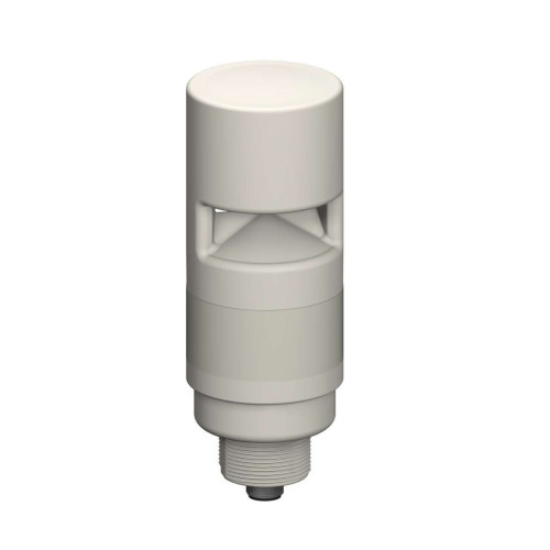 Tower Light, Gray Housing: 1-Color Sealed, Omnidirectional Pulsed Audible Indicator, Voltage: 18-30 V dc or 24 V ac, Environmental Rating: IP67, Input: Bimodal, Colors: Red, 4-pin M12 Integral QD