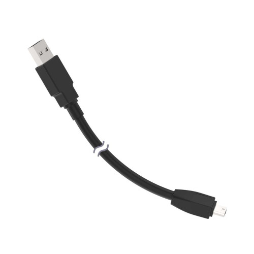 Cordset: Double Ended USB-A to USB Mini B, 4-pin Straight Male, 5-pin Straight Male Connectors with Shield, 1.08 m (3.54 ft) Black PVC Jacket, Nickel-Plated Brass Coupling Nuts