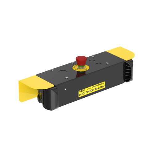Run Bar with STBVR81, E-stop 2 NC contacts, IP65, STBVR81 Input: 20-30 V ac/dc, STB Output: Complementary Electromechanical delay, No Connectors, customer hardwired
