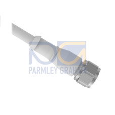 Cordset: Single Ended A-Code M12, 5-pin Straight Female Connector with Shield, 2 m (6.56 ft), White PP Jacket, 316 Stainless Steel Nut