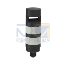 TL70 Tower Light, Black Housing: 2-Color Programmable Audible Indicator, Voltage: 12-30 V dc, Environmental Rating: IP50, Input: Bimodal, Colors: Green Red, 5-pin M12 Integral QD