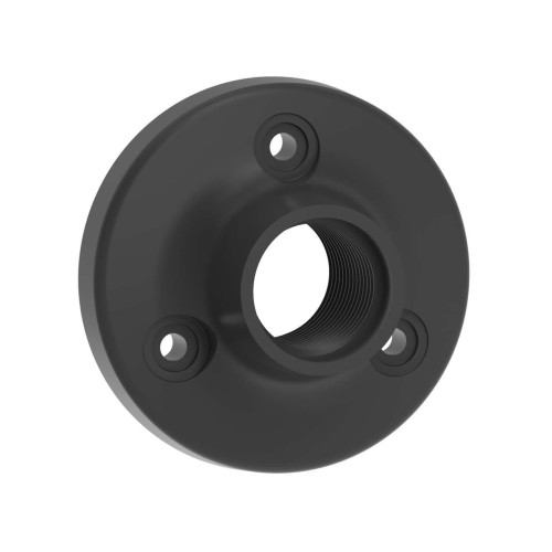 Accessory: Mounting Base 70 diameter- 3 Mounting Holes, Material: Black Polycarbonate, 1/2 in NPSM/DN15 pipe, Mounting hardware included