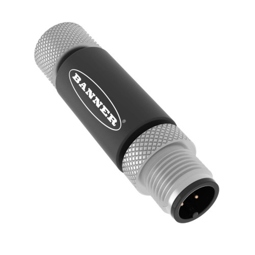 S15C Series: In-Line Converter, Voltage: 12-30 V dc, IP67, Female: PWM Output, Male: Analog 0-10 V dc Input, Male-Female 4-pin M12 QD