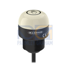 K30 Series: 2-Color Touch Sensor, Touch Light Overrides Job Light, Voltage: 12-30 V dc, Housing: Polycarbonate, IP67 IP69K, Input: PNP (NO), Colors: Green Red, 150 (6 in) M12 PVC Pigtail QD