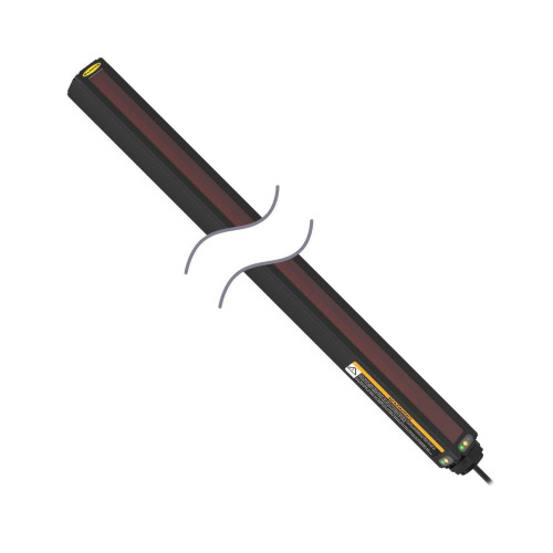 2 Piece Mini-Array Basic Series: Receiver, 3/4 in Optical Spacing, Sensing Length: 448, Range: 2 m, Input Voltage 16-30 V dc, 8-pin M12 Integral QD